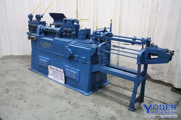 5/32" -3/8" Lewis #8F, wire straightener & cut-off, 42" length, 95-195 FPM, AC motor, #69477 - Image 1