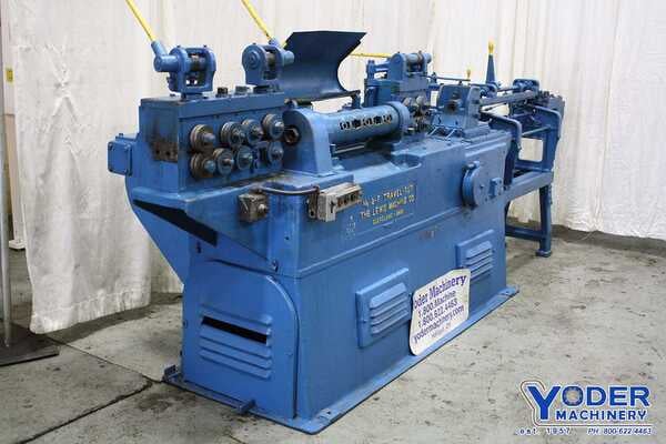 5/32" -3/8" Lewis #8F, wire straightener & cut-off, 42" length, 95-195 FPM, AC motor, #69477 - Image 2