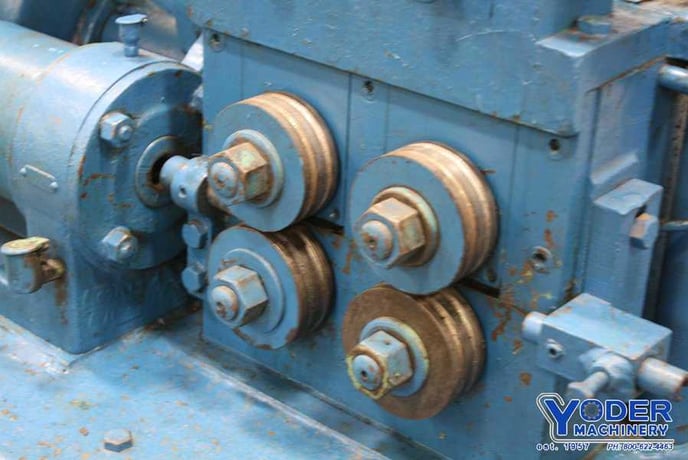 5/32" -3/8" Lewis #8F, wire straightener & cut-off, 42" length, 95-195 FPM, AC motor, #69477 - Image 7