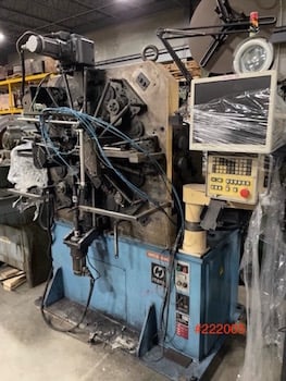 Itaya #MCS-30G, CNC wire former, 300 capacity, pneumatic swing arm, rotary quill, servo spinner, 1998 - Image 1