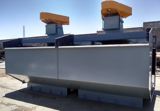 Wemco flotation cells, complete with mechanism, belt guards, motor baseplate, new condition - Image 4