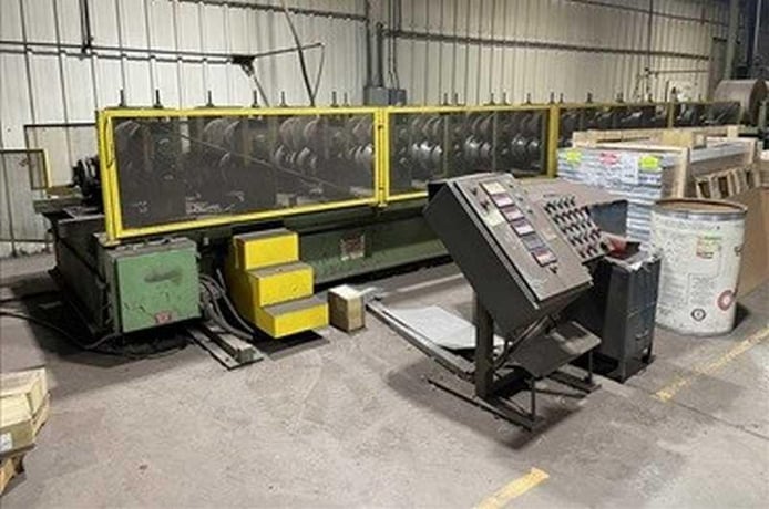 12 Stand, Bradbury #D3-30-12 Zee Purlin rollforming line, 30" roll space, 3" arbor diameter, 50 HP - Image 3
