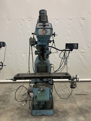 Hurco #SM-1, vertical knee mill, 12" x48" table, 3 HP, Fagor 3-Axis digital read out, power draw bar, #15655 - Image 1