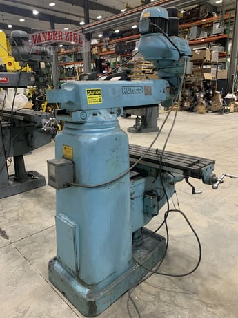 Hurco #SM-1, vertical knee mill, 12" x48" table, 3 HP, Fagor 3-Axis digital read out, power draw bar, #15655 - Image 4