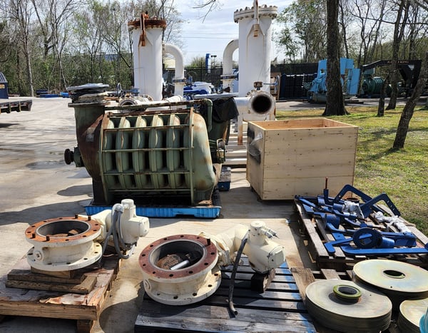 9000 scfm @ 15 psi, Hoffman Gardner Denver #761, centrifugal blower, 6 stage - Image 3