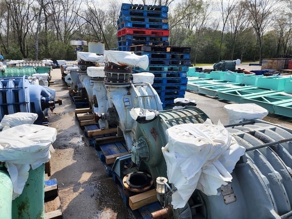 1800 scfm @ 5 psi, Lamson Gardner Denver #860, centrifugal blower, 3 stage - Image 2