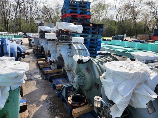 1800 scfm @ 5 psi, Lamson Gardner Denver #860, centrifugal blower, 3 stage - Image 3