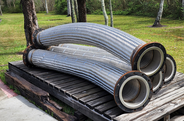 Braided hoses, braided Stainless Steel flanged, #150, 6", 8", 10", 12" diameter, 75 psi - Image 4