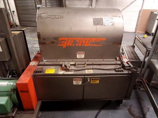 3" x 39" Granutec, pull roll fed granulator, 15 HP, low profile base, blower for discharge - Image 10