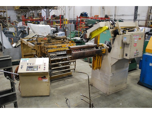 7500 lb. Rowe #7540-DSV, Motorized Coil Reel Uncoiler, 40" Width, 18.75"-22.75" ID, 60" outside dimensions - Image 1