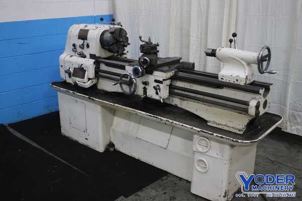 14" x 48" Clausing engine lathe, 9" swing over cross slide, 3-jaw chuck, follow rest, thread dial, 3 HP - Image 1