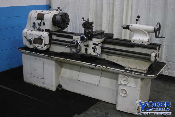 14" x 48" Clausing engine lathe, 9" swing over cross slide, 3-jaw chuck, follow rest, thread dial, 3 HP - Image 10