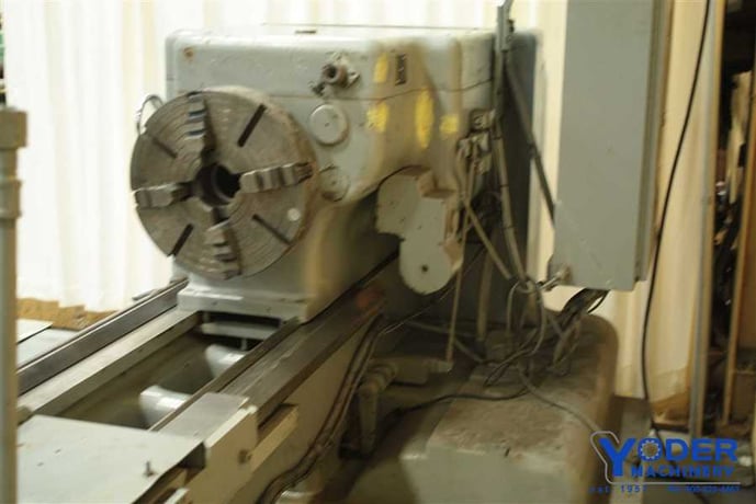 26" x 84" Sidney engine lathe, 17" swing over cross slide, steady rest, thread dial, swivel compound, #58895 - Image 6