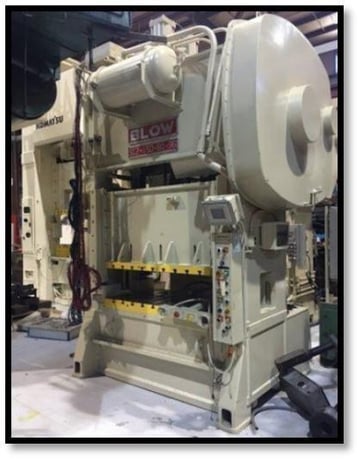 150 Ton, Blow #SC2-150-60-36, straight side double crank, 6" stroke, 18" Shut Height, 60" x 36" Bed, 60 SPM - Image 1