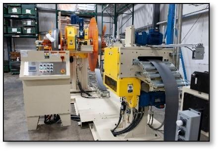 Machine Concepts #L2 14"/ DM10-14", Precision Straightener with Double Arm Decoiler, 14" width, .035" max - Image 1