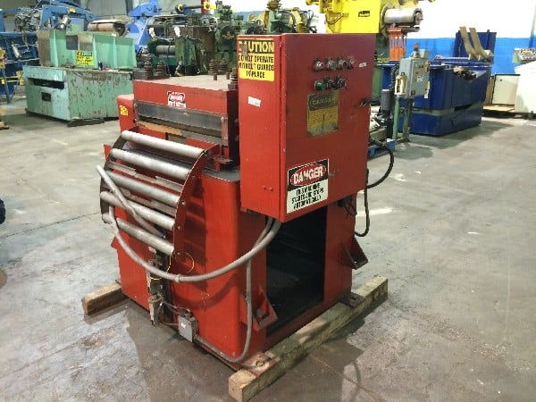 24" x .125" CWP #24C, powered coil straightener, 7-rolls, entry/exit pinch rolls - Image 2