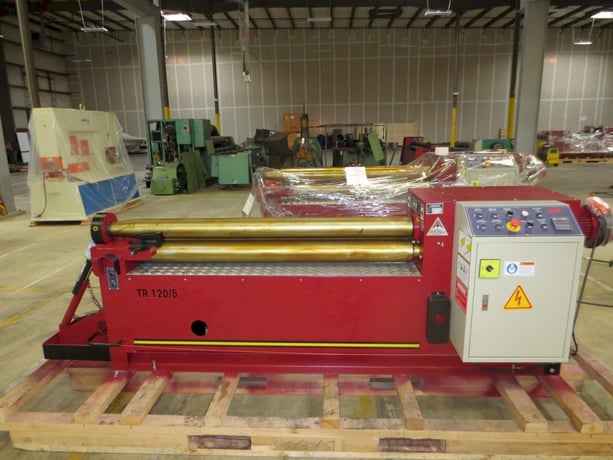 5' x 10 gauge Lemas #TR-120/5, Hydraulic 3-roll Initial-pinch Plate Bending Roll, NEW - Image 1