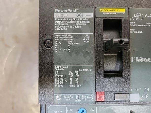 Square D Jja Powerpact J-frame Mccb 250 Amps Thermal Magnetic Trip - Image 7