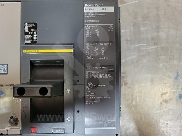 Square D Pjf Powerpact P-frame Mccb Unused Surplus Micrologic 3.0 Li, 1200 Amps Ampacity - Image 6