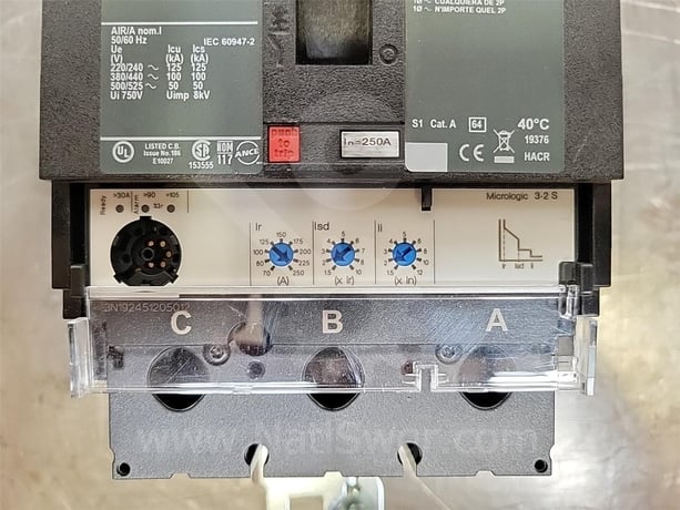 Square D Jla Powerpact J-frame Mccb 120 Volts AC Shunt Trip, Micrologic 3.2 S Lsi, 250 Amps Ampacity - Image 7