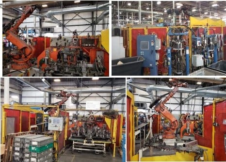 ABB, IRB 6640 M2004, robotic aluminum spot weld cell, 235 Kg, 25500mm reach, 2012 - Image 1