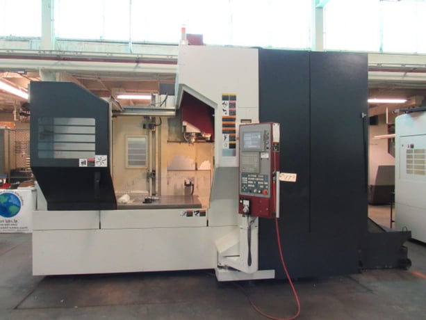 OKK #VP-9000, 40 automatic tool changer, 44" X, 36" Y, 22" Z, 20000 RPM, #40, 30 HP, 51.8" x36.2" table, Mit - Image 2