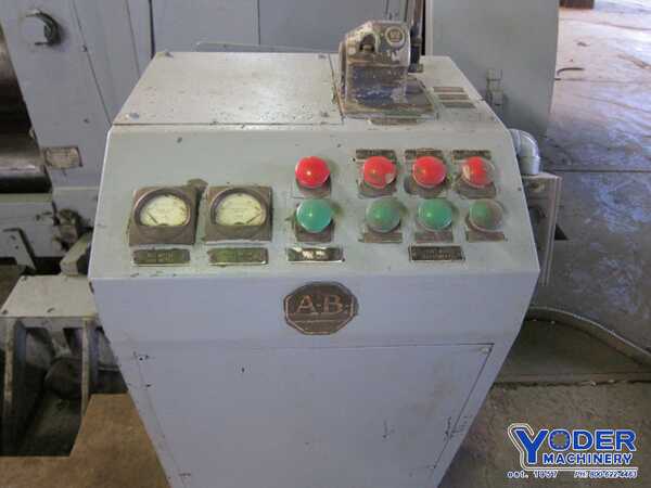 12' x 1-1/8" Bertsch #18, initial pinch plate roll, 18" roll diameter, hydraulic drop end, #67015 - Image 3