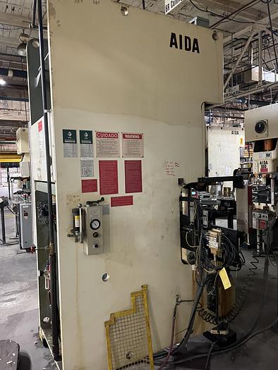 121 Ton, Aida #NC1-1100(2), single pt. gap frame press, 7.09" stroke, 35-70 SPM - Image 9