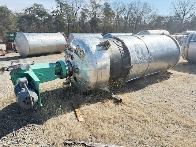 2550 gallon 316 Stainless Steel reactor, 63" dia x 16' 7.5" strght side, 100 psig, dished top & bottom, 2014 - Image 10