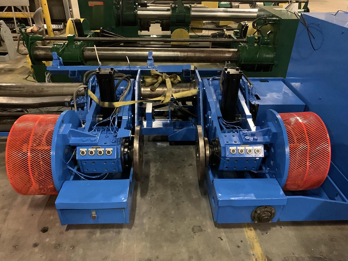 Jagenberg #SE-15, 87" shaftless floor pick up unwind stand, 60" OD, edge quide, 1998 - Image 2