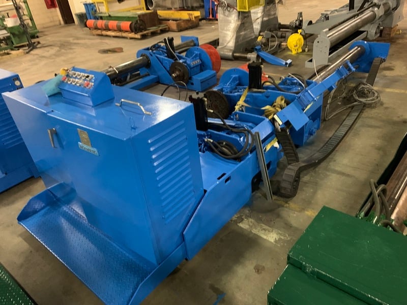 Jagenberg #SE-15, 87" shaftless floor pick up unwind stand, 60" OD, edge quide, 1998 - Image 7