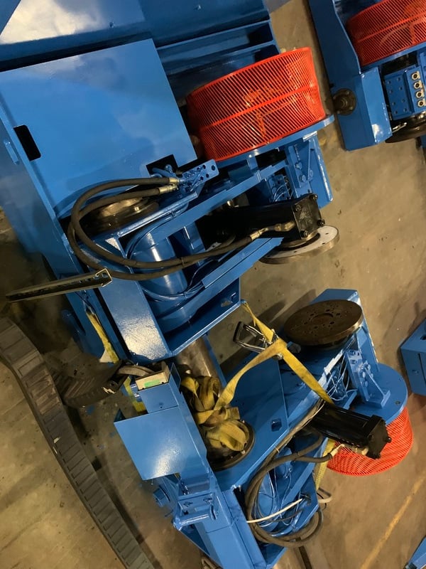 Jagenberg #SE-15, 87" shaftless floor pick up unwind stand, 60" OD, edge quide, 1998 - Image 9
