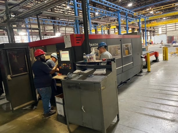 Amada #LCG3015, CNC laser cutting system, 3500 watt, 5' x 10' sheet - Image 4
