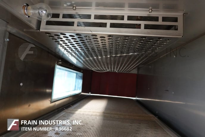 Arpac #VT122272, inline shrink tunnel rated, mounted on height adjustable legs with casters - Image 2