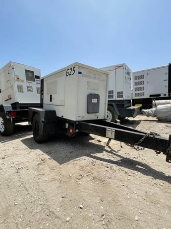 20 KW Daewoo Doosan #G25, trailer mounted, sound attenuated enclosure, Tier 3, 120/240/208/277/480 Volts - Image 1