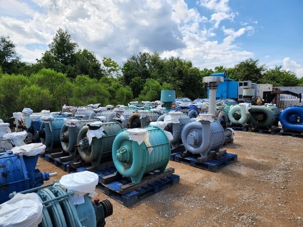 3500 scfm @ 12 psi, Hoffman Gardner Denver #651, centrifugal blower, 1-10 stage - Image 1