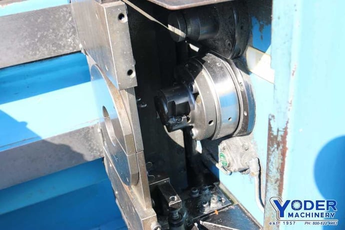 12" x 36" Nittoku #1000, twin spindle facing & centering machine, digital read out, 1990, #71045 - Image 8