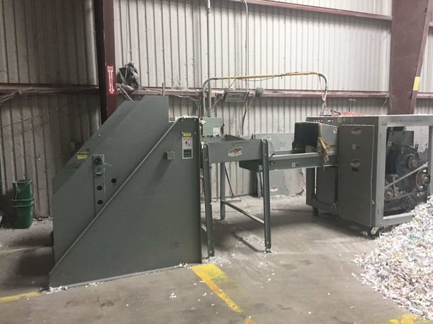 Amerishred #AMS 4000, Paper Shredding and Baling System, American baler #60A36, 2.5-3 Tons/ hr, 40 HP - Image 5