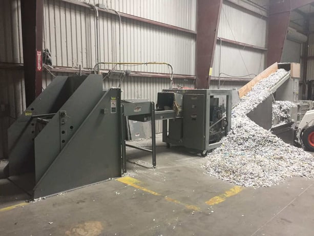 Amerishred #AMS 4000, Paper Shredding and Baling System, American baler #60A36, 2.5-3 Tons/ hr, 40 HP - Image 6