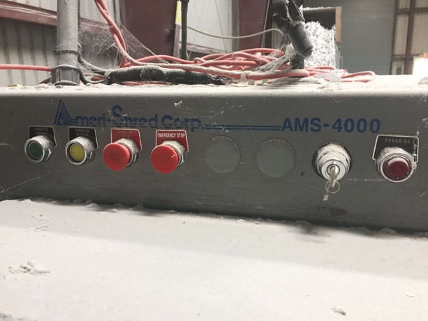 Amerishred #AMS 4000, Paper Shredding and Baling System, American baler #60A36, 2.5-3 Tons/ hr, 40 HP - Image 7