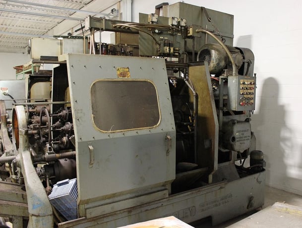 Acme-Gridley #RA-6, 1-1/4" capacity, automatic multi-spdl collet chuck, bar machine, cross drill attachment - Image 1