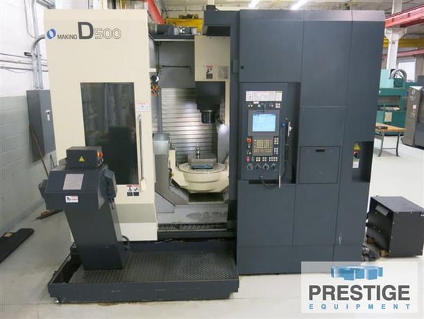 Makino #D500, 5-Axis, 21.6" X, 39.3" Y, A & C Axis, Makino Pro 5,113 automatic tool changer, Probing, coolant - Image 1
