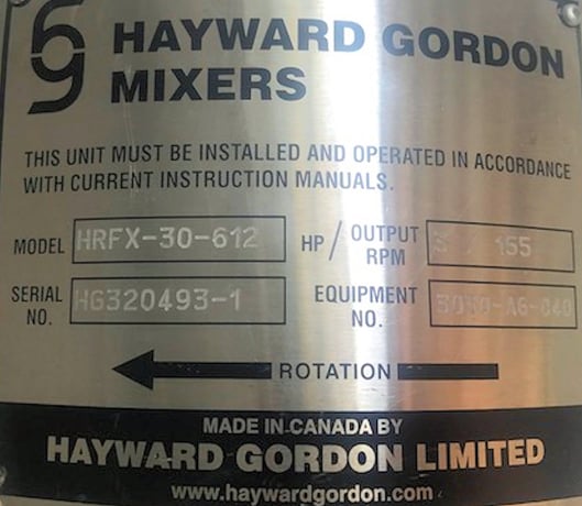 3 HP Hayward Gordon #HRFX-30-612, agitators, unused - Image 4