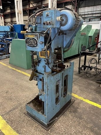 Tishken #C0T6A4, punch press & cut off, mounted on rollformer, air clutch, operator push buttom controls - Image 1