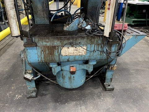 110 Ton, Bliss #C-110, OBI press, 4" slide adjust, 8" stroke, 19" Shut Height, pinch feeder - Image 6