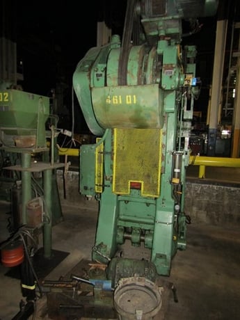 100 Ton, Minster #S1-100, SSSC press, 7" stroke, 18.5" Shut Height, 21" x 24" bed, 80 SPM, air clutch, 1965 - Image 1
