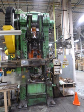 150/110 Ton, Bliss #3-3/4B, toggle press, 15"/22" stroke, 30" x 29" bed, 6" adjudtment, air clutch - Image 1