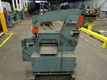3" x 3" x 5/16" Scotchman #4014C, Ironworker, 40 ton, 6" throat, 1350 PSI, twin spindle, Lanco heads - Image 1