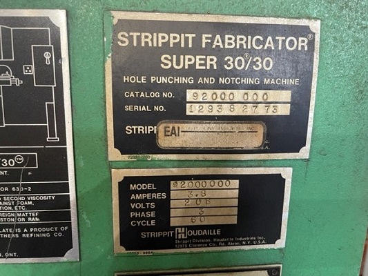 30 Ton, Strippit punch - Image 3