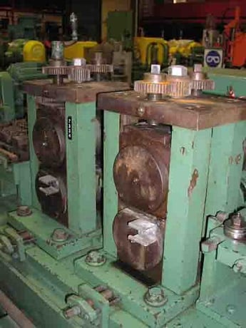 6" x 4" Tishken #ST2-C02, 2 stand tandem wire shaping & cutoff line - Image 4